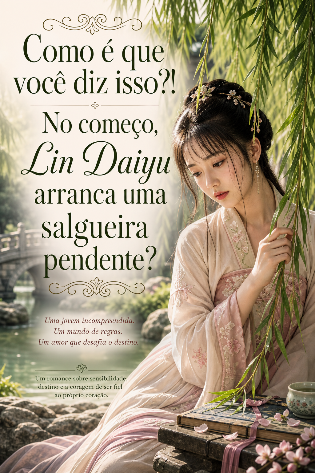 Como é que você diz isso?! No começo, Lin Daiyu arranca uma salgueira pendente?