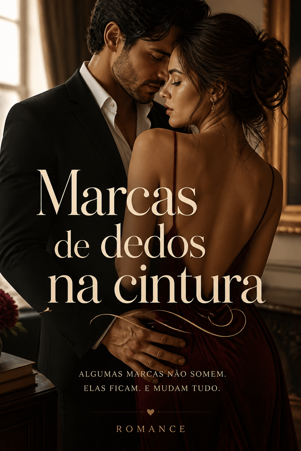 Marcas de dedos na cintura